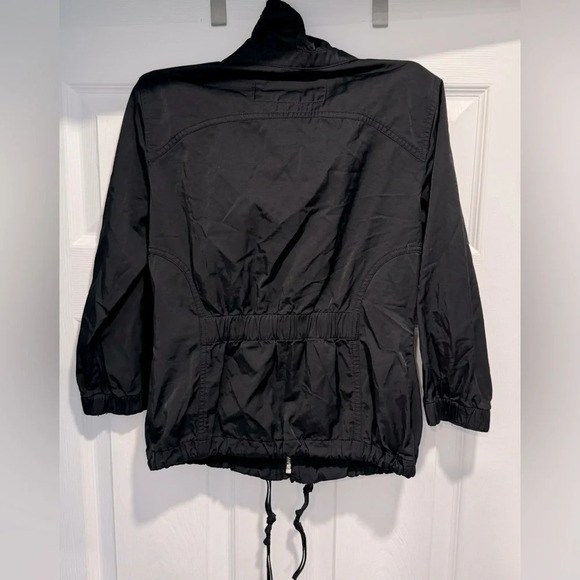 White House Black Market Nylon Cotton Blazer Anorak Utility Jacket light crop 0 - Picture 6 of 6